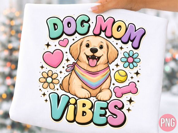 Integrating Dog Mom Vibes Golden Puppy Pet PNG Into Your Creative Workflow