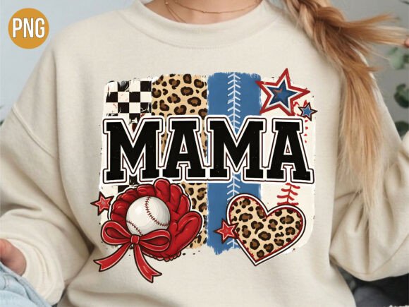 Leopard Sports Baseball Mama T-shirt PNG: A Guide to High-Quality Digital Design