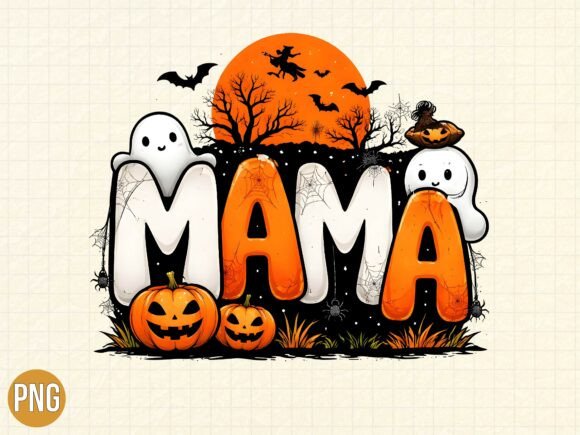 Spooky Mama Ghost Pumpkin Halloween PNG: Elevating Seasonal Creativity with Premium Digital Assets