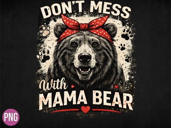 Strategic Branding with the Dont Mess Mama Bear Mama Bandana PNG