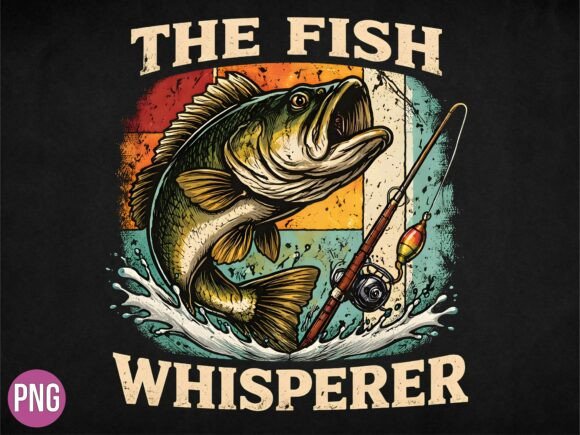 The Fish Whisperer Bass Fishing PNG