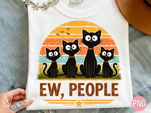 Unlocking Creative Potential with the Ew People Retro Black Cat Sunset PNG