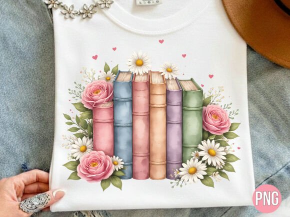 Vintage Pastel Book Stack Flowers PNG: A Guide for Digital Creators