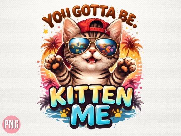 You Gotta Be Kitten Me: Funny Cat PNG